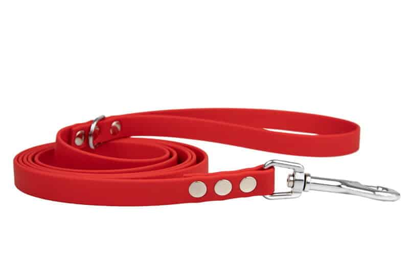 smycz-miejska-classic-red-srebrne-sprezynowy-biothane-accdog