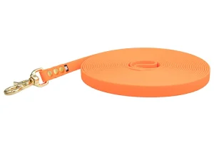 linka-treningowa-neon-orange-mosiezny-spustowy-biothane-accdog