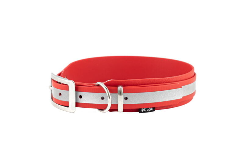 obroza-reflective-greyhound-stal-nierdzewna-classic-red-biothane-accdog