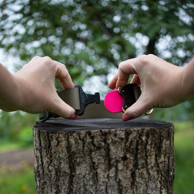 obroza-38mm-cobra-khaki-fuksja-mosiezne-biothane-accdog-podkladka