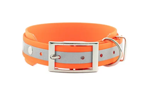 obroza-greyhound-reflective-neon-orange-srebrne-okucia-biothane-accdog