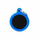 myfamily-id-tag-hushtag-collection-aluminium-black-circle-with-blue-rubber