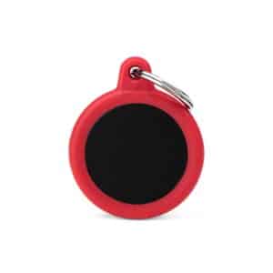 myfamily-id-tag-hushtag-collection-aluminium-black-circle-with-red-rubber