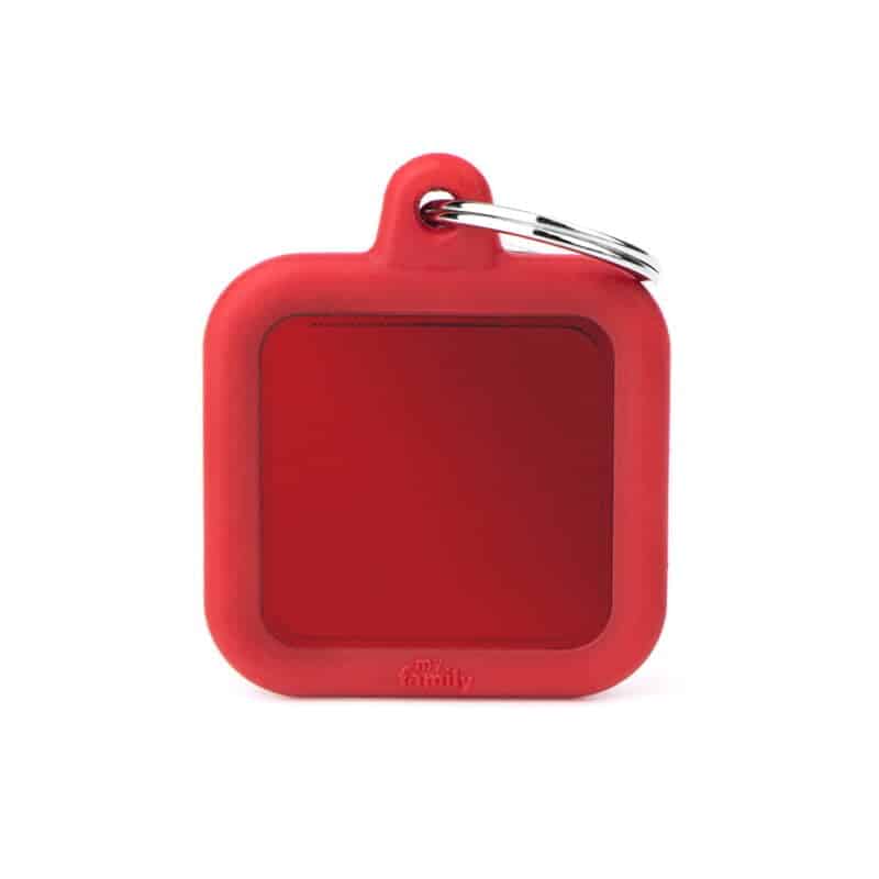 myfamily-id-tag-hushtag-collection-aluminium-red-square-with-red-rubber