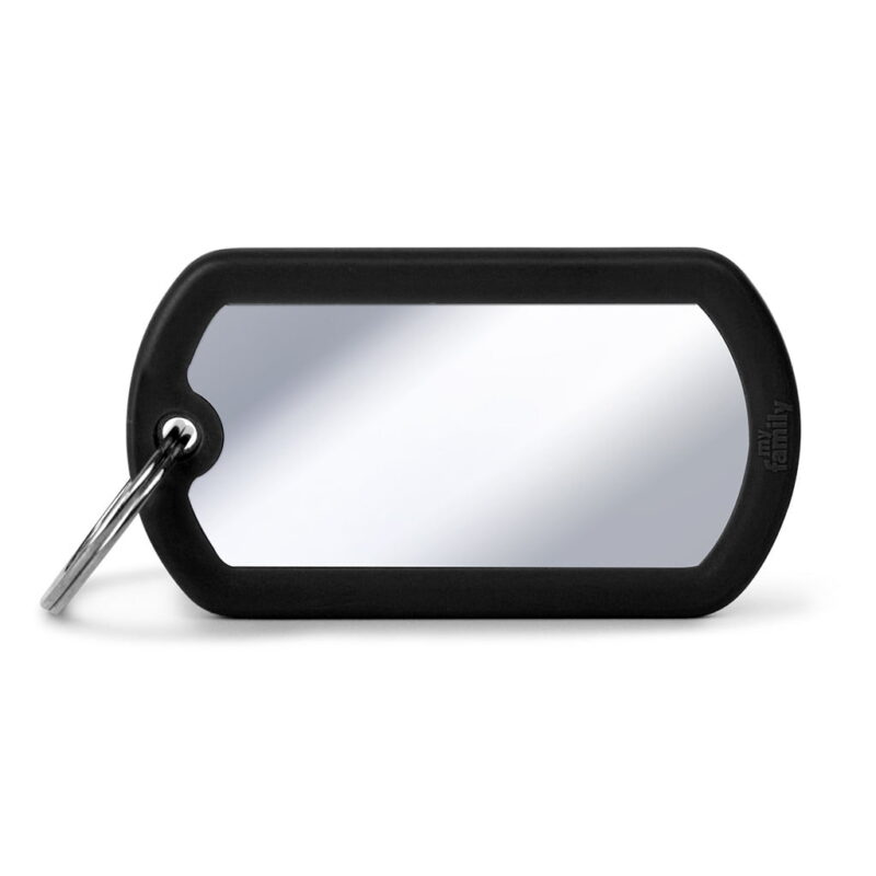 myfamily-id-tag-hushtag-collection-chromed-big-military-with-black-rubber