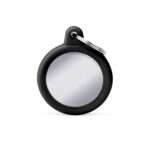 myfamily-id-tag-hushtag-collection-chromed-circle-with-black-rubber