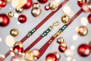 Smycz przepinana Biothane® Marry Christmas