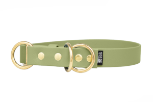 Obroża z Biothane® półzaciskowa Avocado Green