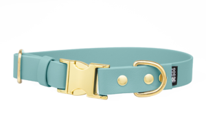 Obroża Biothane® z metalową klamrą Turquoise