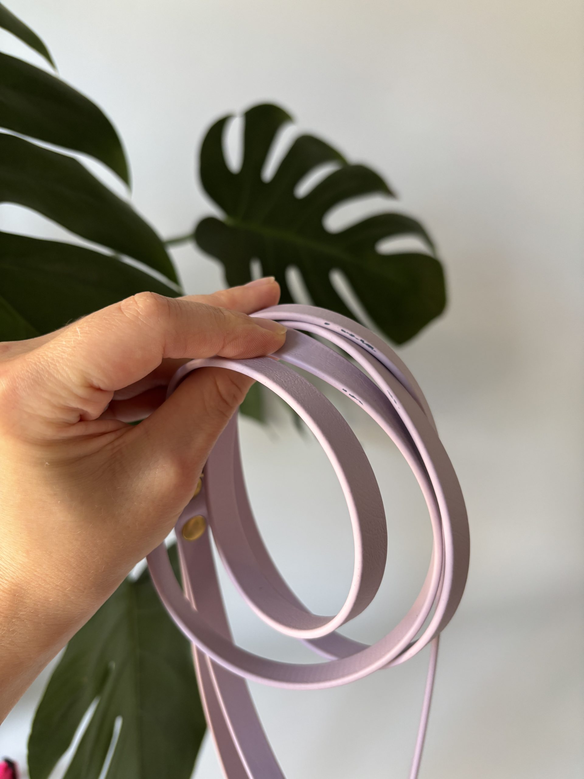 Smycz miejska Lavender | 150 cm | 13 mm | karabinek sprężynowy mały mosiężny WADA! - obrazek 2